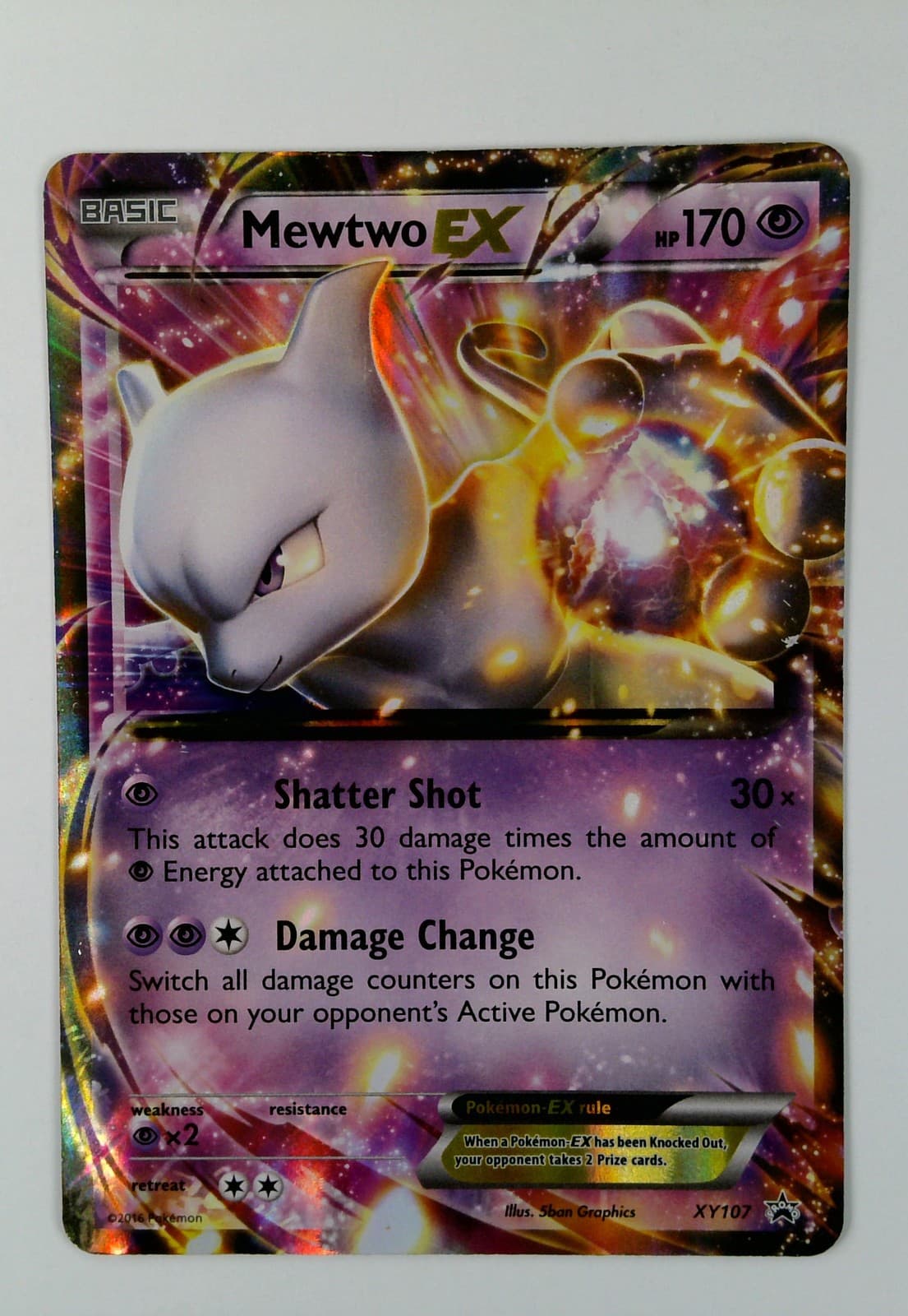 Pokemon TCG Mewtwo EX XY107 XY Black Star Promo NM XY107