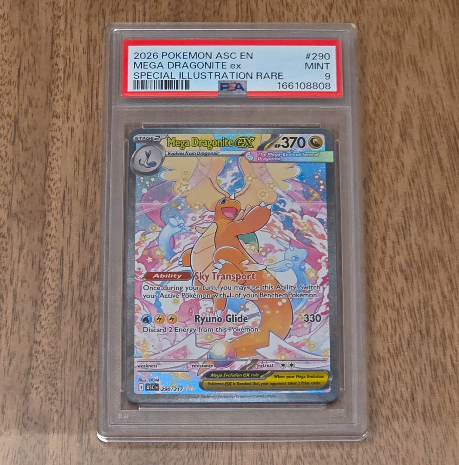 2026 Pokemon Ascended Heroes Mega Dragonite ex 290/217 SIR PSA 9