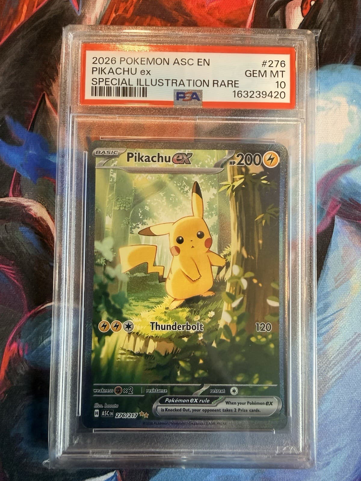 Pikachu ex 276/217 Me: Ascended Heroes Holo PSA 10