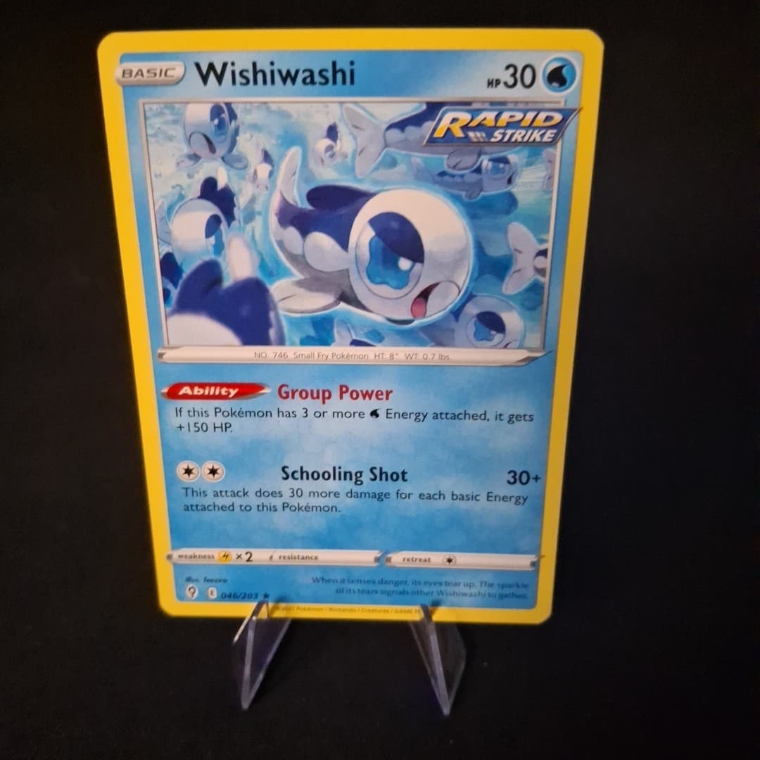 Pokemon TCG Wishiwashi 46/203 Evolving Skies NM Any 3 Free Ship 