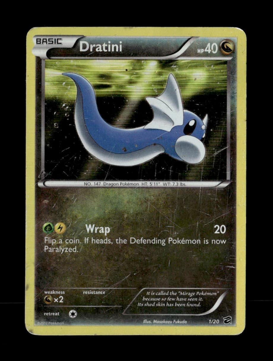 Dratini (1) 1/20 Dragon Vault Holo Rare Pokemon TCG LP
