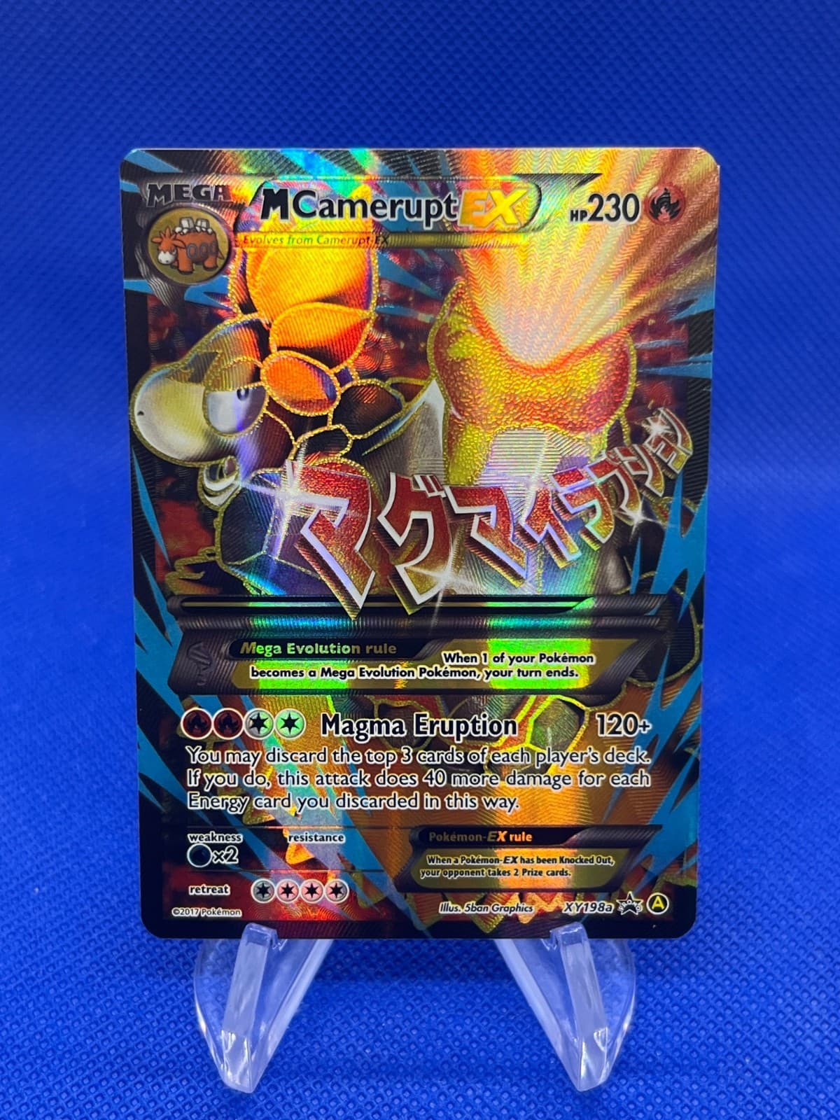 Pokemon XY Alternate Art Promos Mega M Camerupt EX XY198a Black Star Promo NM/LP
