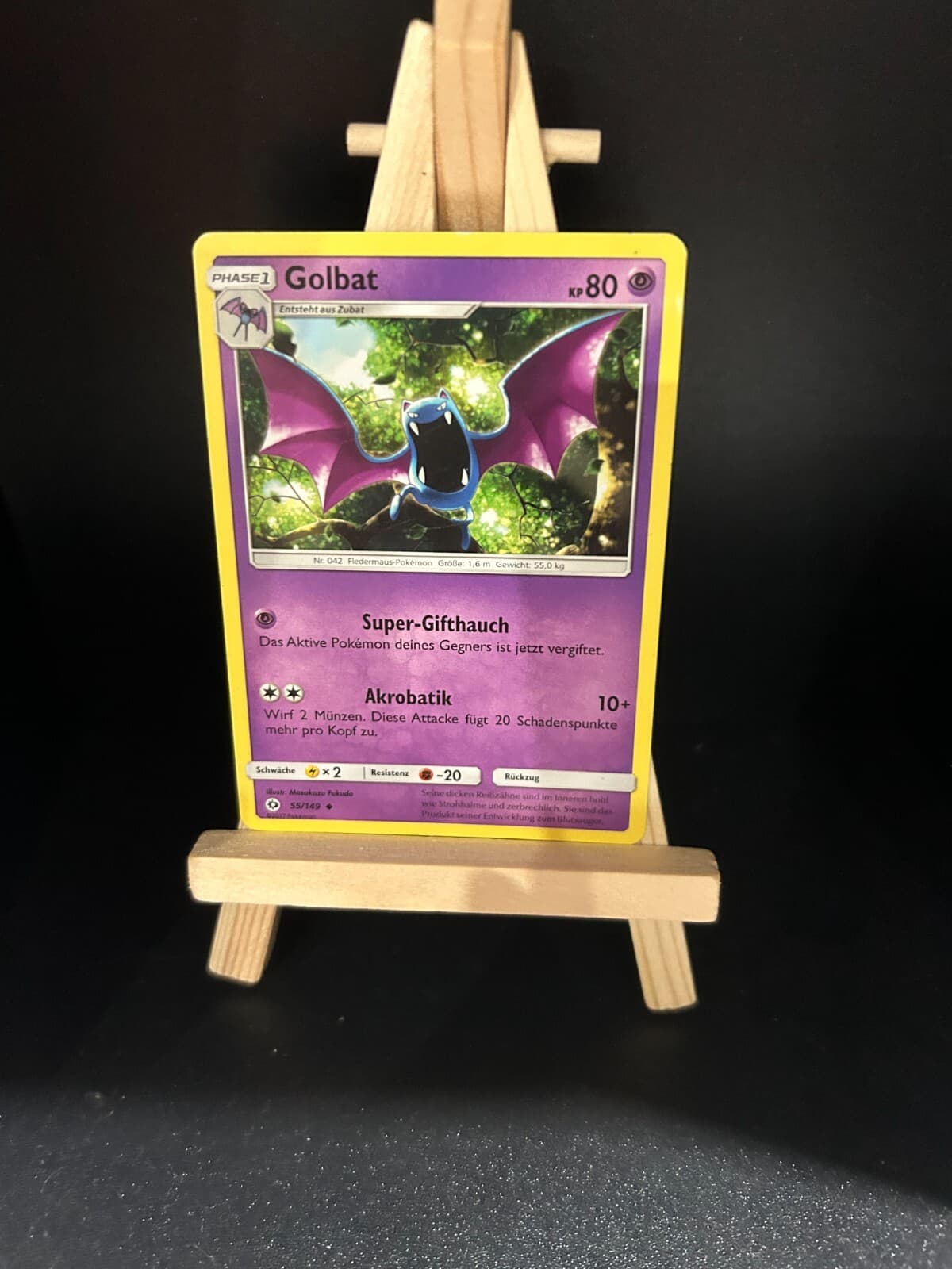 Golbat 55/149 Pokemon Karte TCG aus Sonne und Mond
