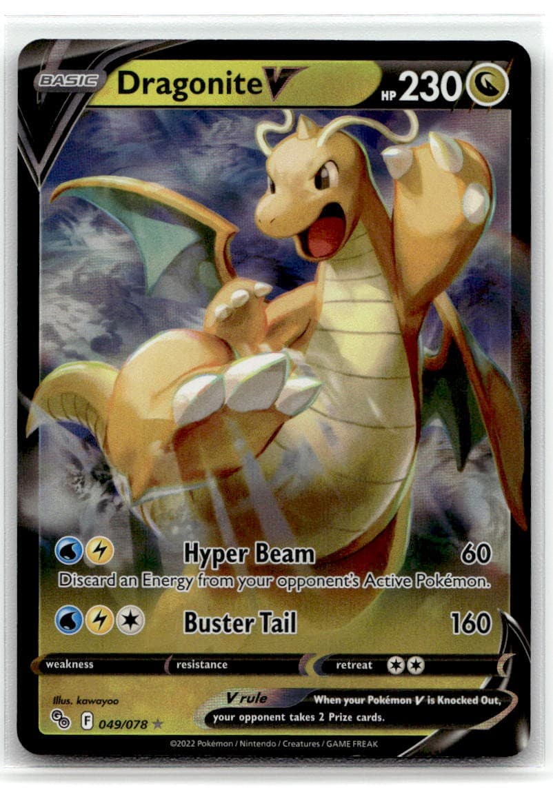 Dragonite V #49/78 (Holo) (NM) Pokemon GO PGO Pokemon
