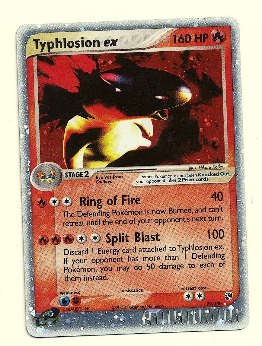 Typhlosion EX #99 - Pokemon EX Sandstorm - Ultra Rare MP