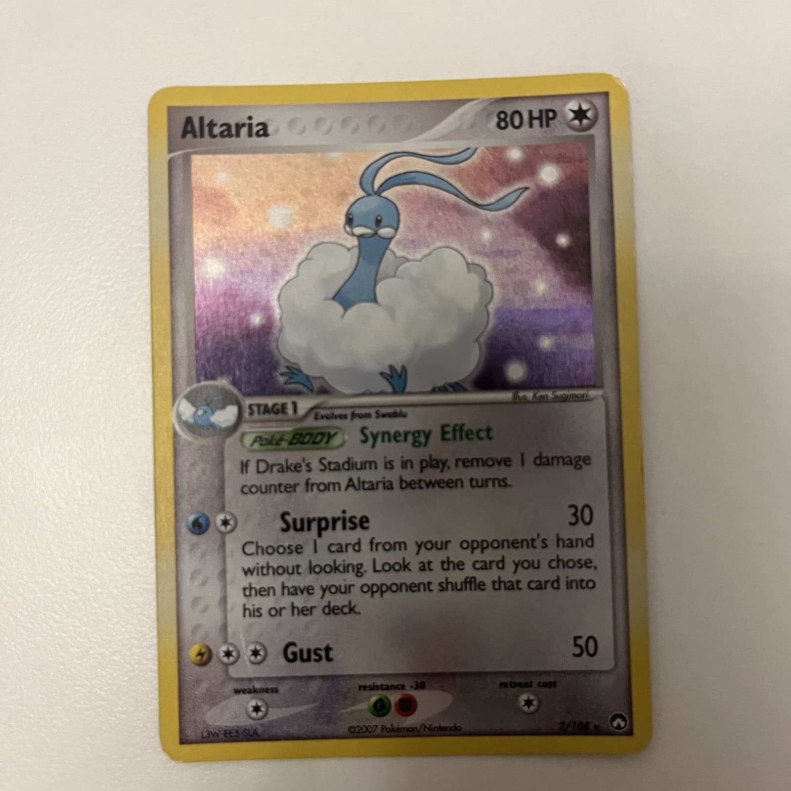 Pokemon TCG Altaria 2/108 Power Keepers Holo Rare English HP 80 Stage 1