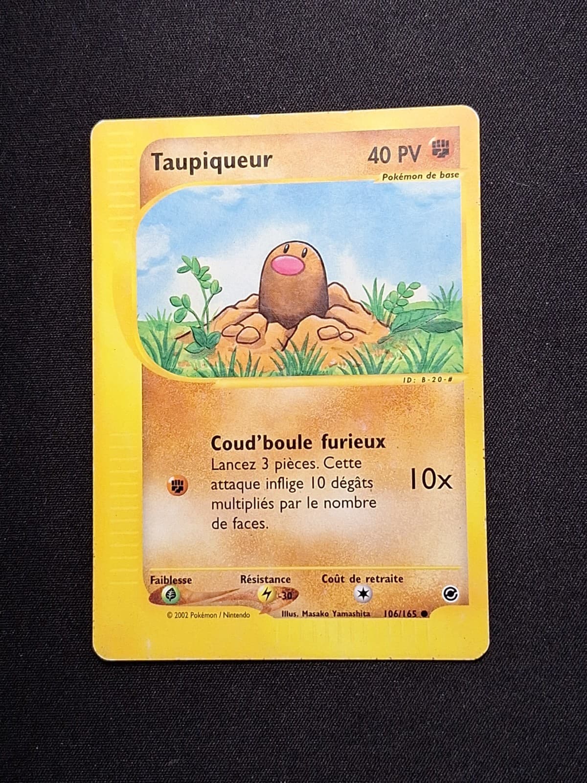 Taupiqueur 106/165 Wizards Expédition Carte Pokemon FR