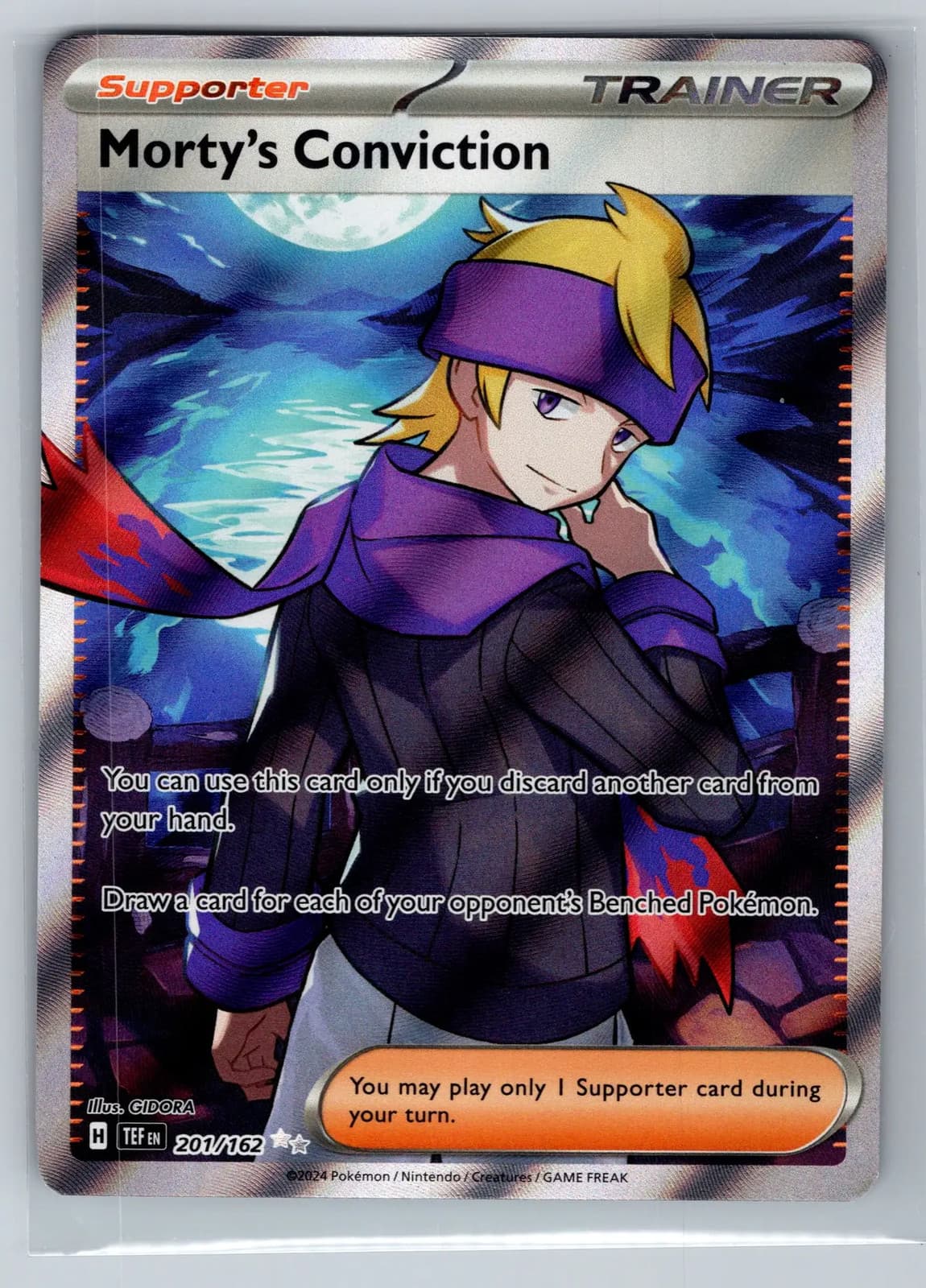 Morty's Conviction #201/162 2024 Temporal Forces Pokemon TCG