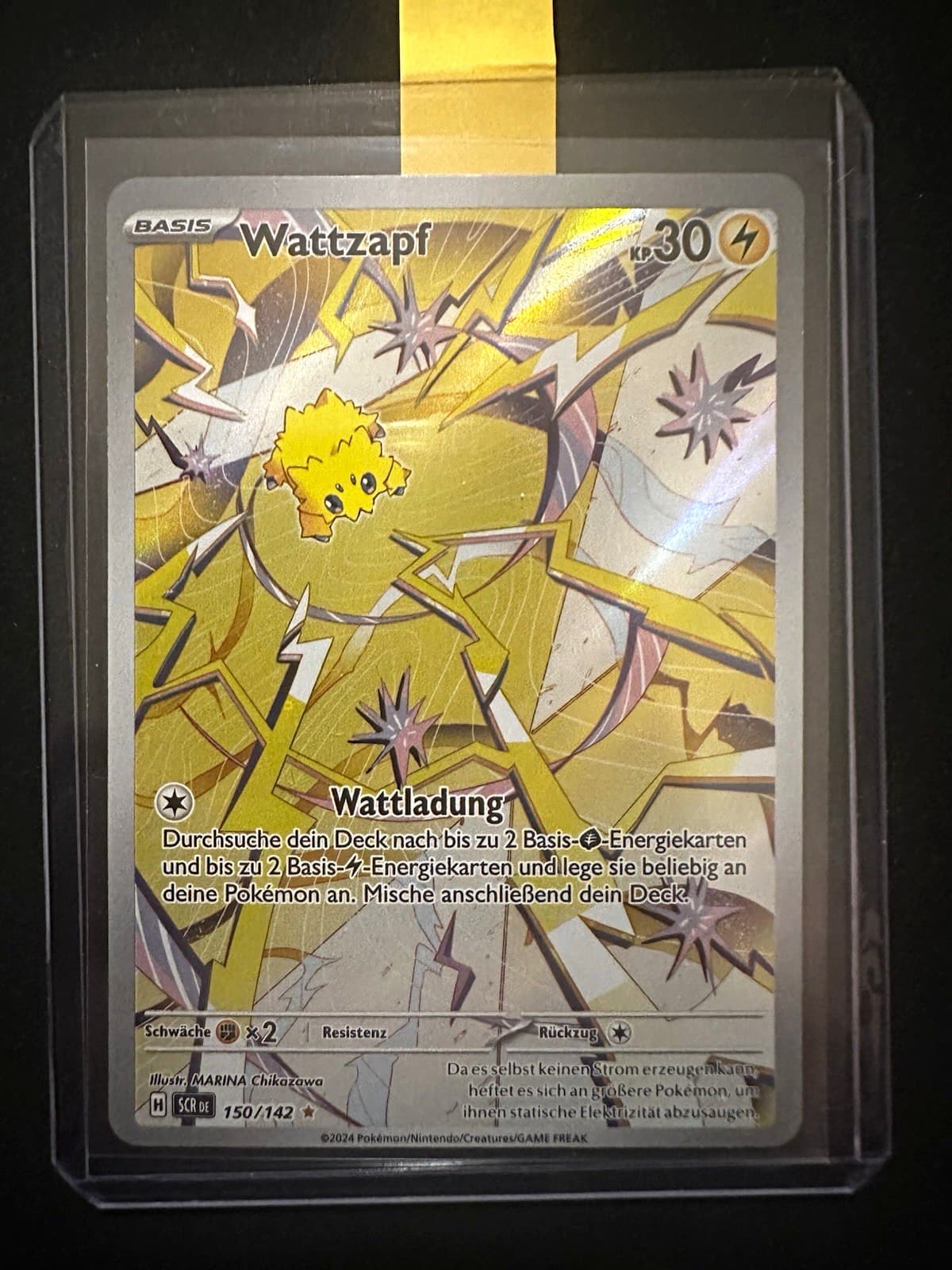 Pokémon TCG Wattzapf 150/142 Stellarkrone Illustration Rare Holo DE