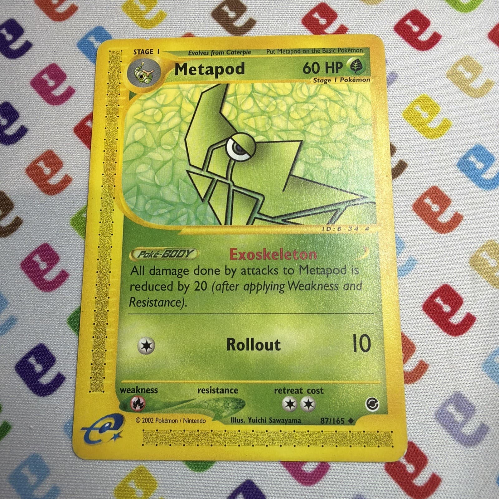 METAPOD 87/165 UNCOMMON EXPEDITION BASE SET POKEMON MP