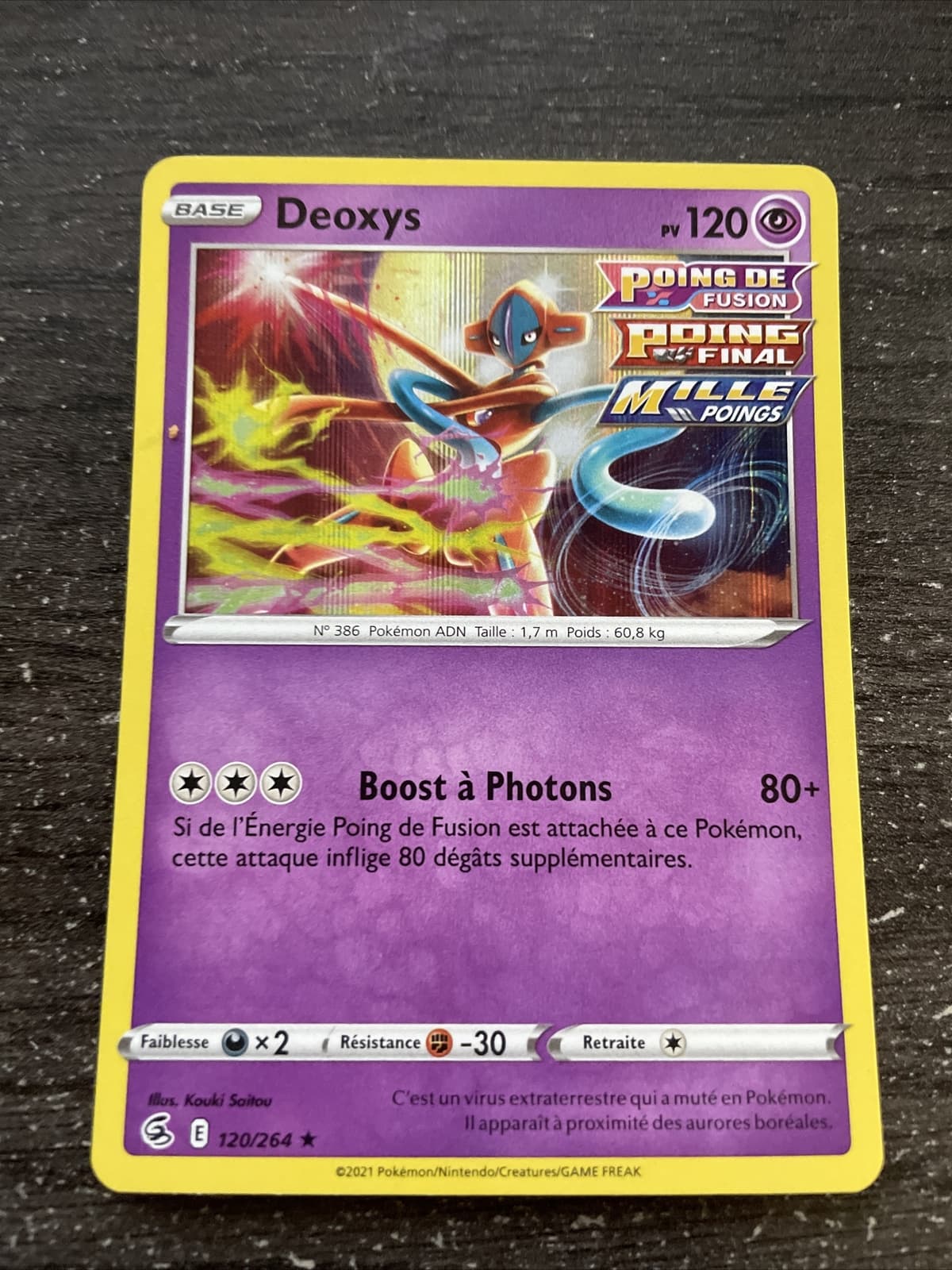 DEOXYS HOLO - POKÉMON 120/264 EB08 POING DE FUSION NEUF FR