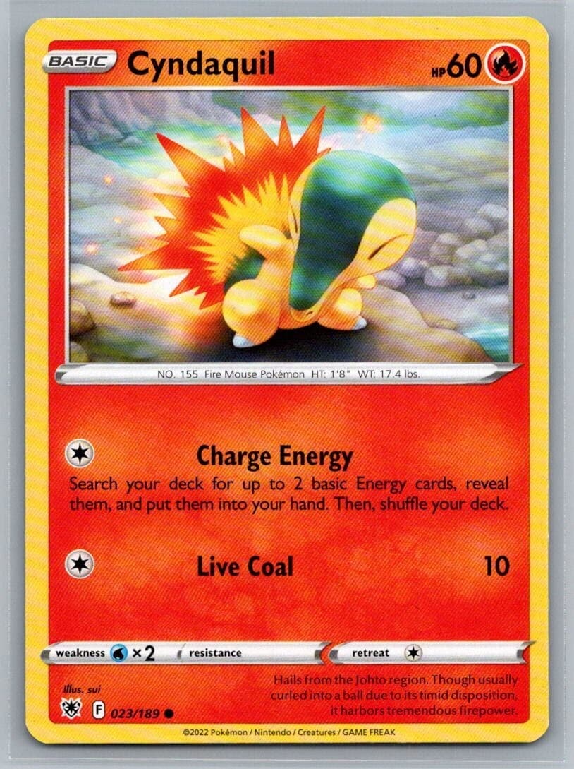 Cyndaquil 23/189 Astral Radiance Common Pokémon TCG 2022