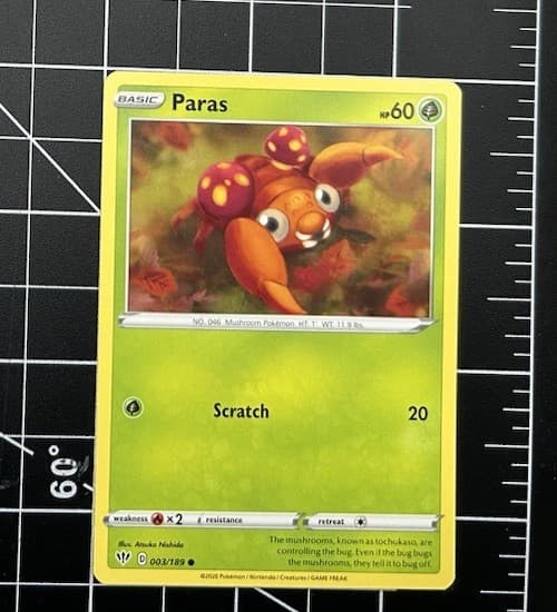 Paras 3/189 Pokemon TCG Darkness Ablaze 