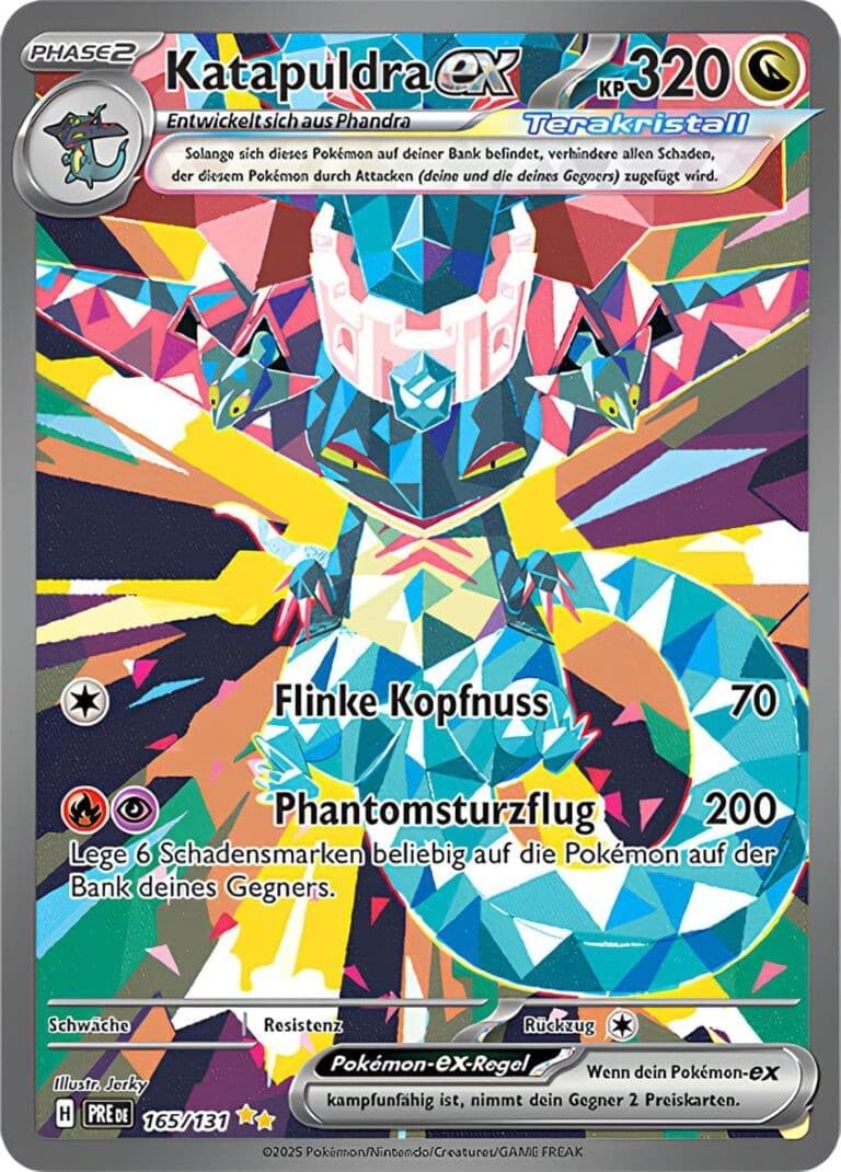 Katapuldra-ex 165/131 Special Illustration Rare Pokemon Karte Deutsch