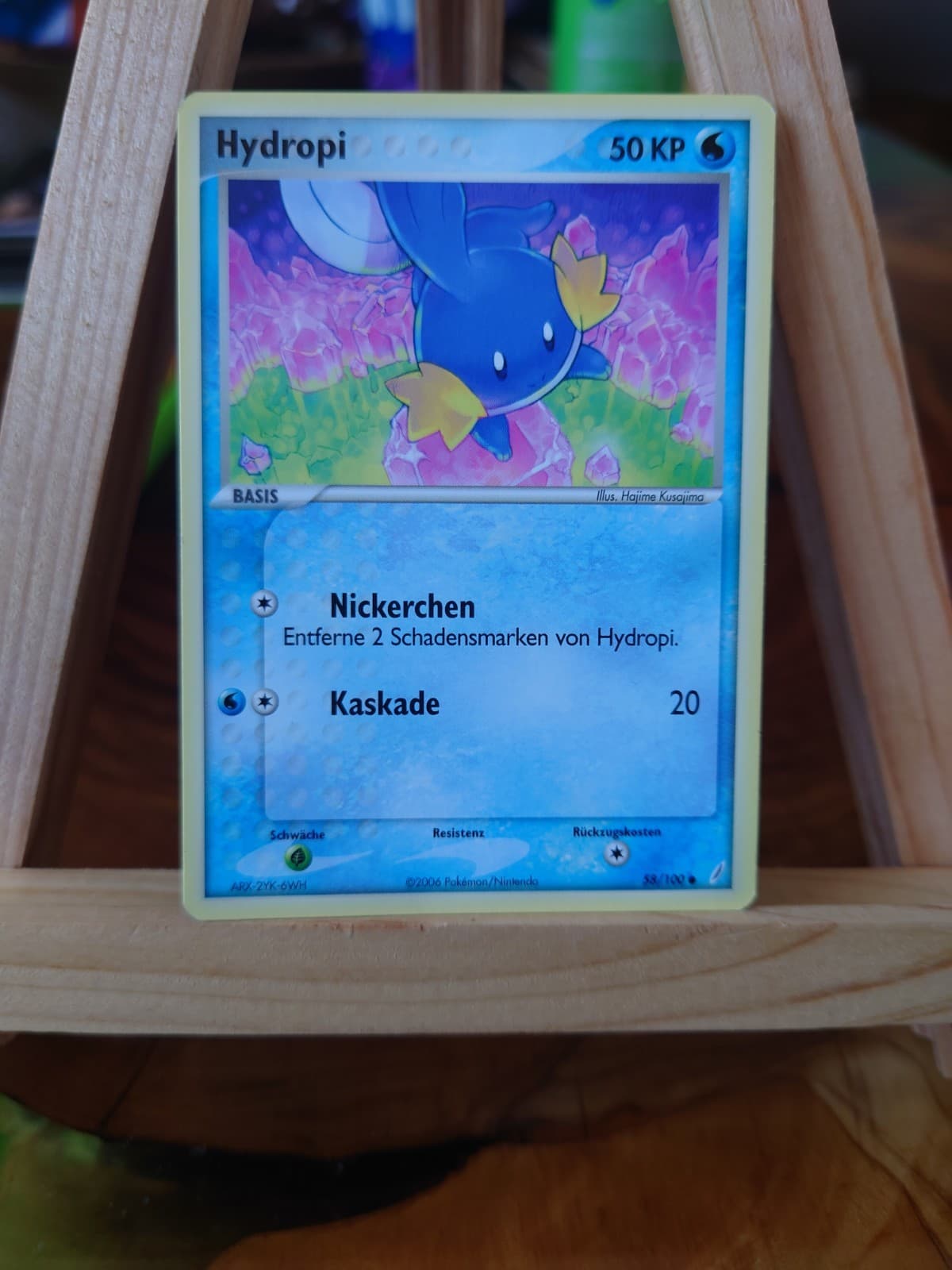 Pokémon TCG Hydropi 58/100 Deutsch Exc Non Holo Ex Crystal Guardians.