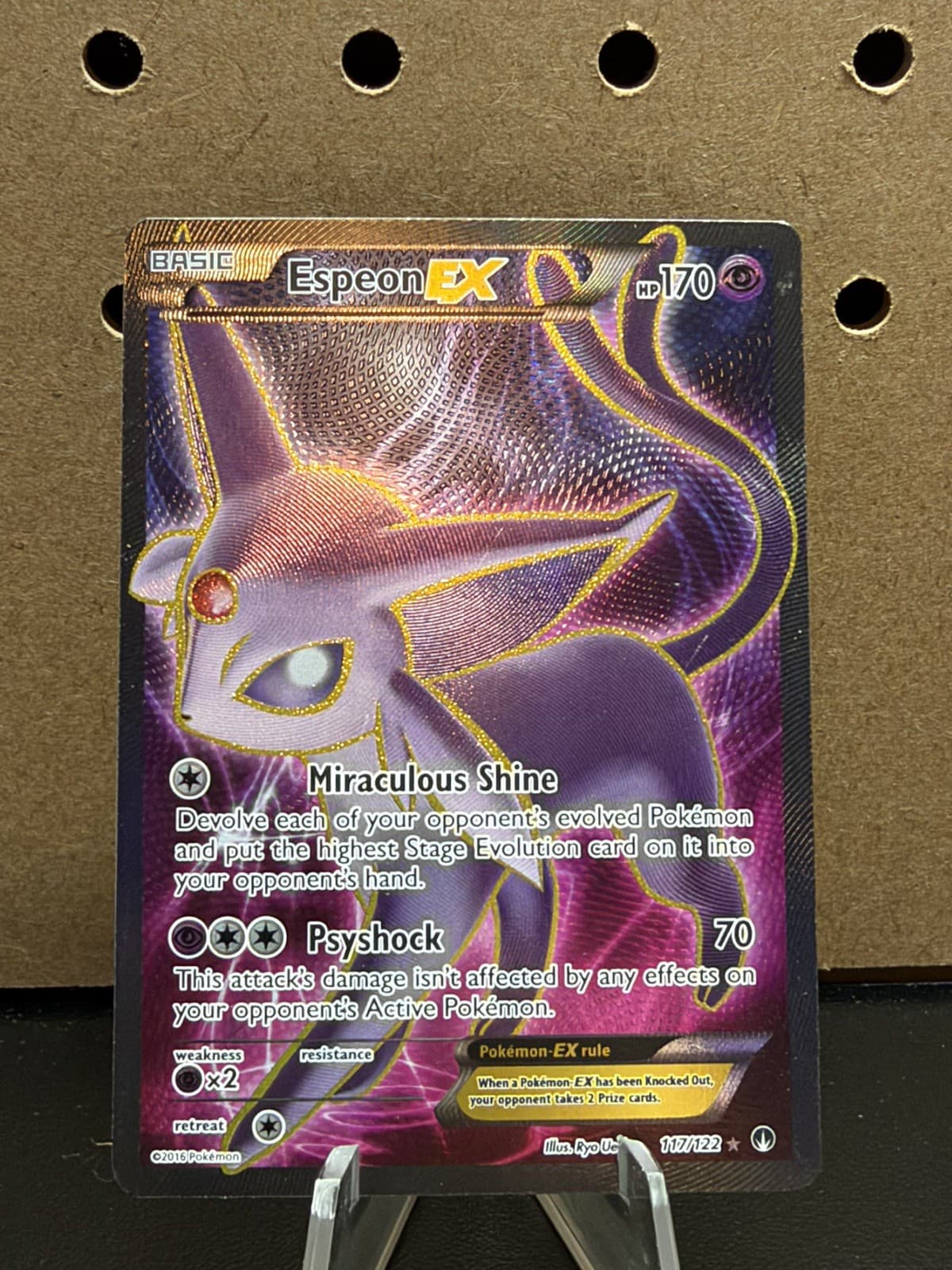 Espeon EX (Full Art) XY - BREAKpoint #117 (2016) Ultra Rare Holo NM Pokemon