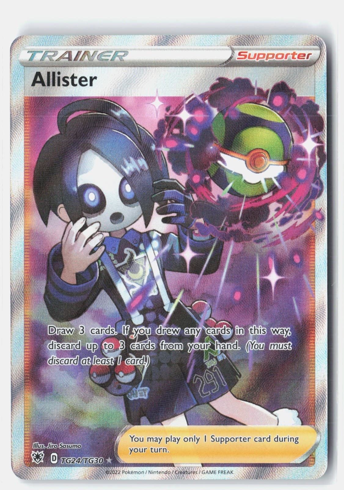 Allister Holo Ultra Rare SWSH10: Astral Radiance Trainer Gallery TG24/TG30 NM