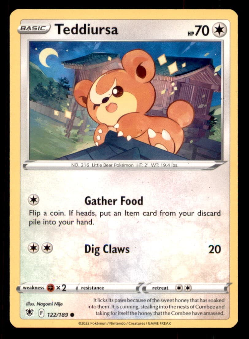 Teddiursa 122/189 C Astral Radiance Pokemon NM/M