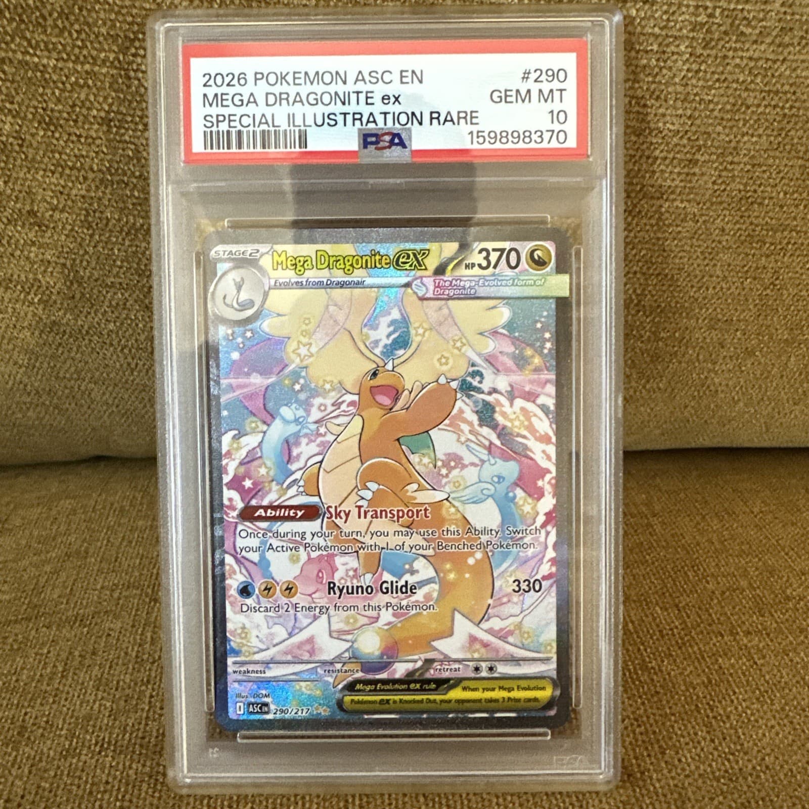 2026 Pokemon Mega Dragonite ex #290/217 SIR Ascended Heroes PSA 10