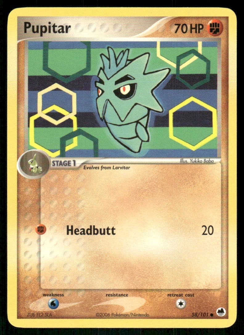 Pupitar 58/101 - Dragon Frontiers - Common NM