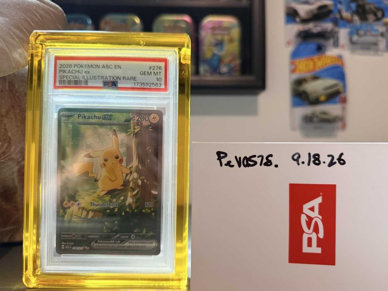 2026 POKEMON PIKACHU ex SPECIAL ILLUSTRATION RARE ASCENDED HEROES #276 PSA 10