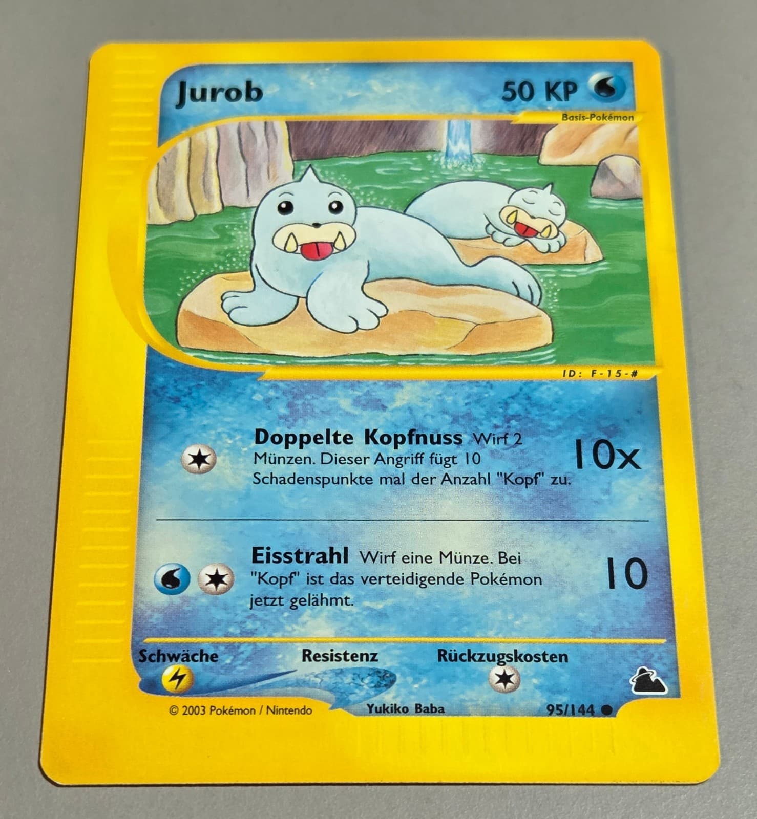 Jurob # 95/144 Common Skyridge 2003 Pokemon Deutsch Near Mint Vintage