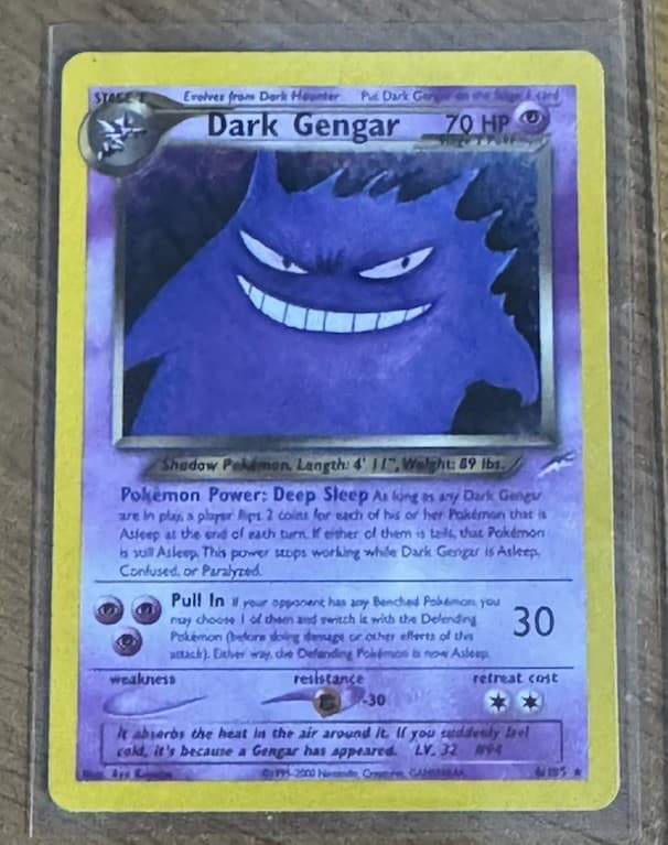 Dark Gengar Pokémon TCG 6/105 Neo Destiny Holo Rare English 2000 70