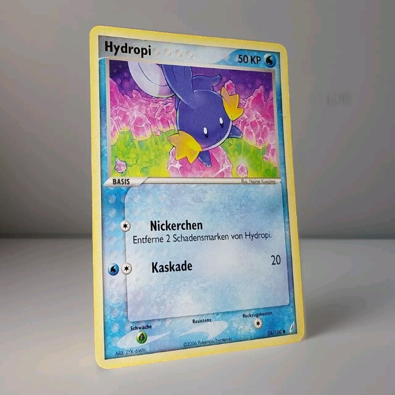 Hydropi Pokemon Karte Deutsch 58/100 EX Crystal Guardians