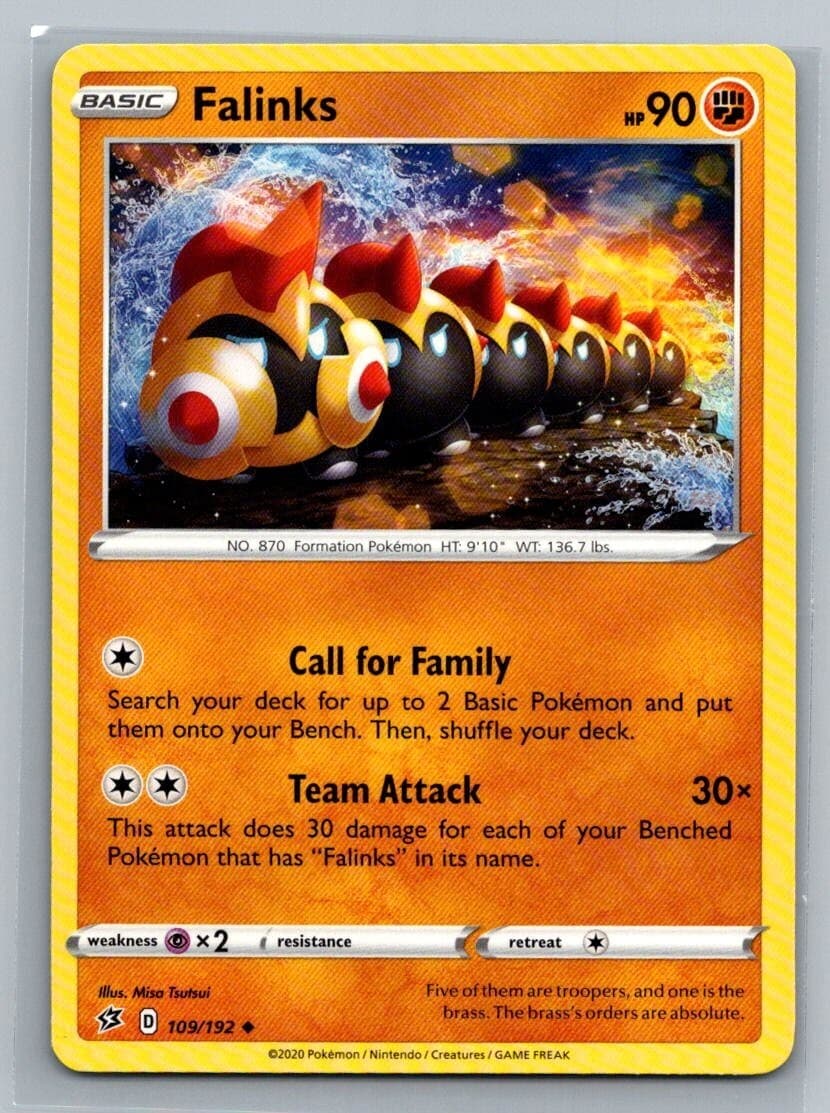 Falinks 109/192 Rebel Clash Uncommon Pokémon TCG 2020