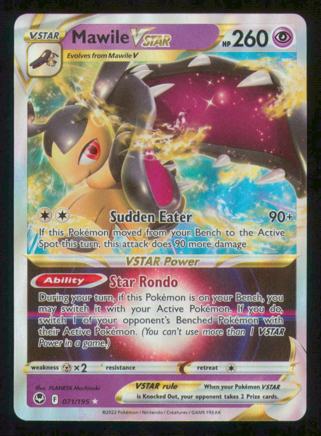 Mawile VSTAR Holofoil [SWSH12: Silver Tempest - 071/195] Lightly Played