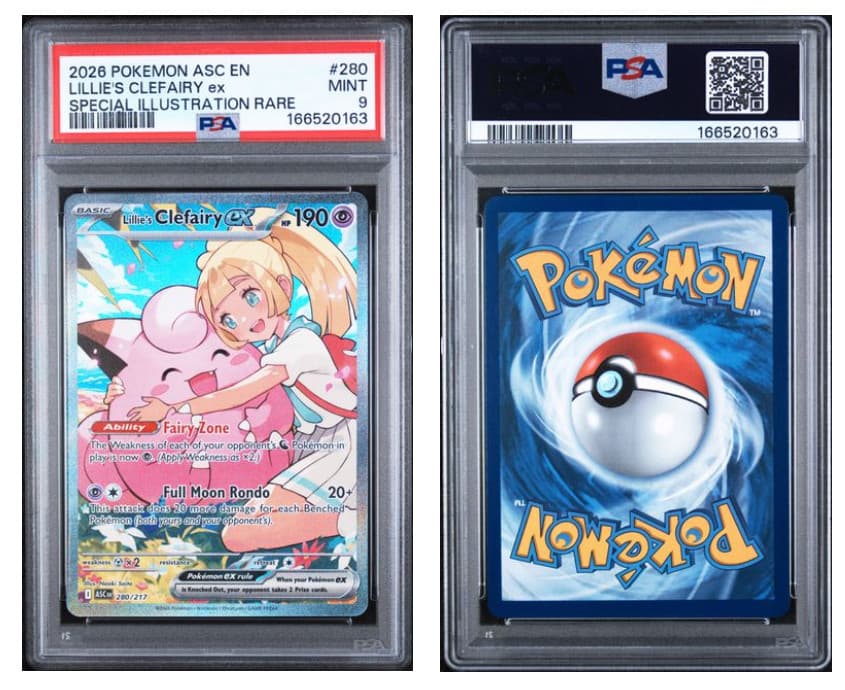 2026 Pokemon Lillie's Clefairy ex Special Illustration Rare #280/217 PSA 9