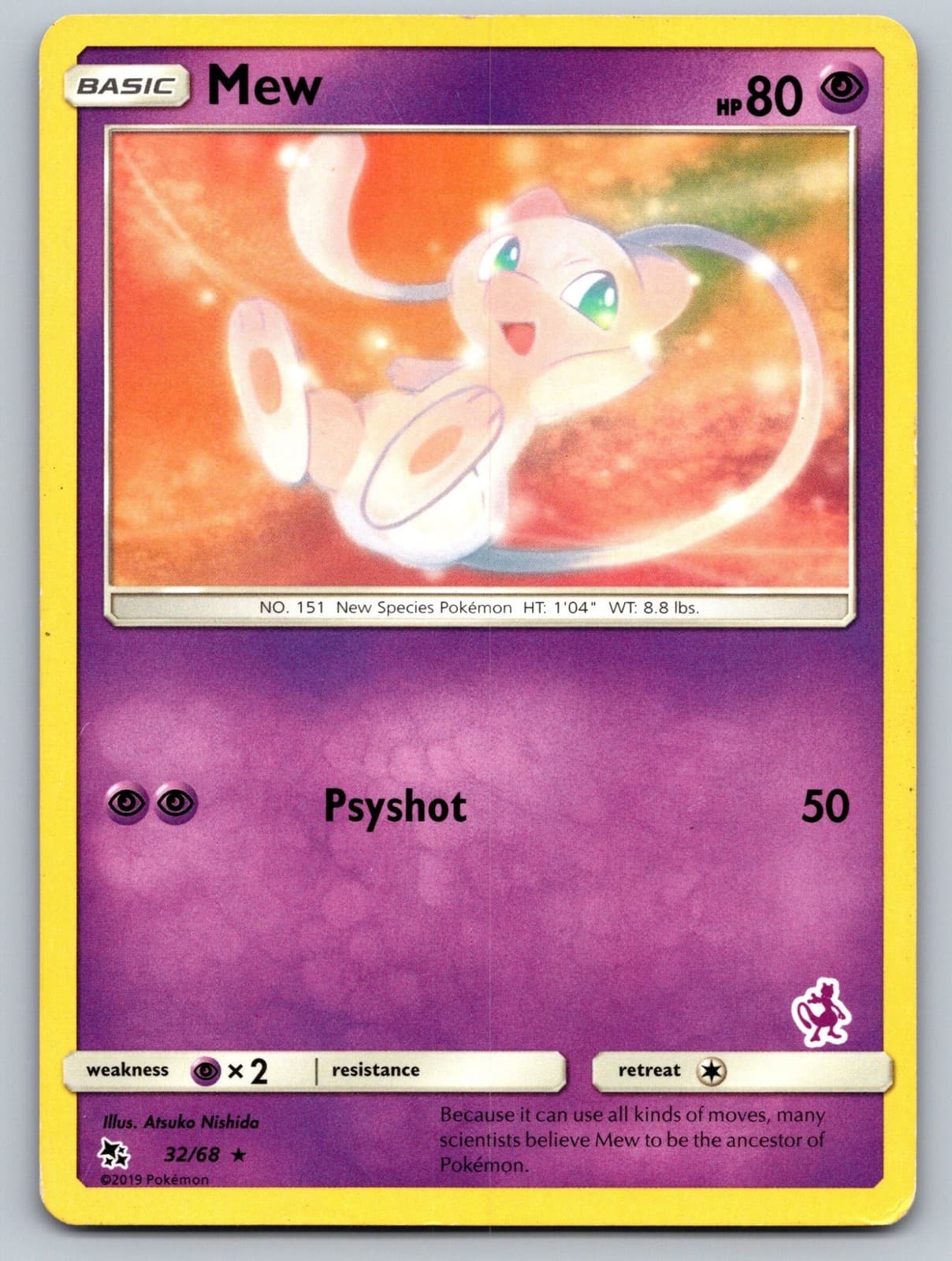 Mew 32/68 Hidden Fates Near Mint