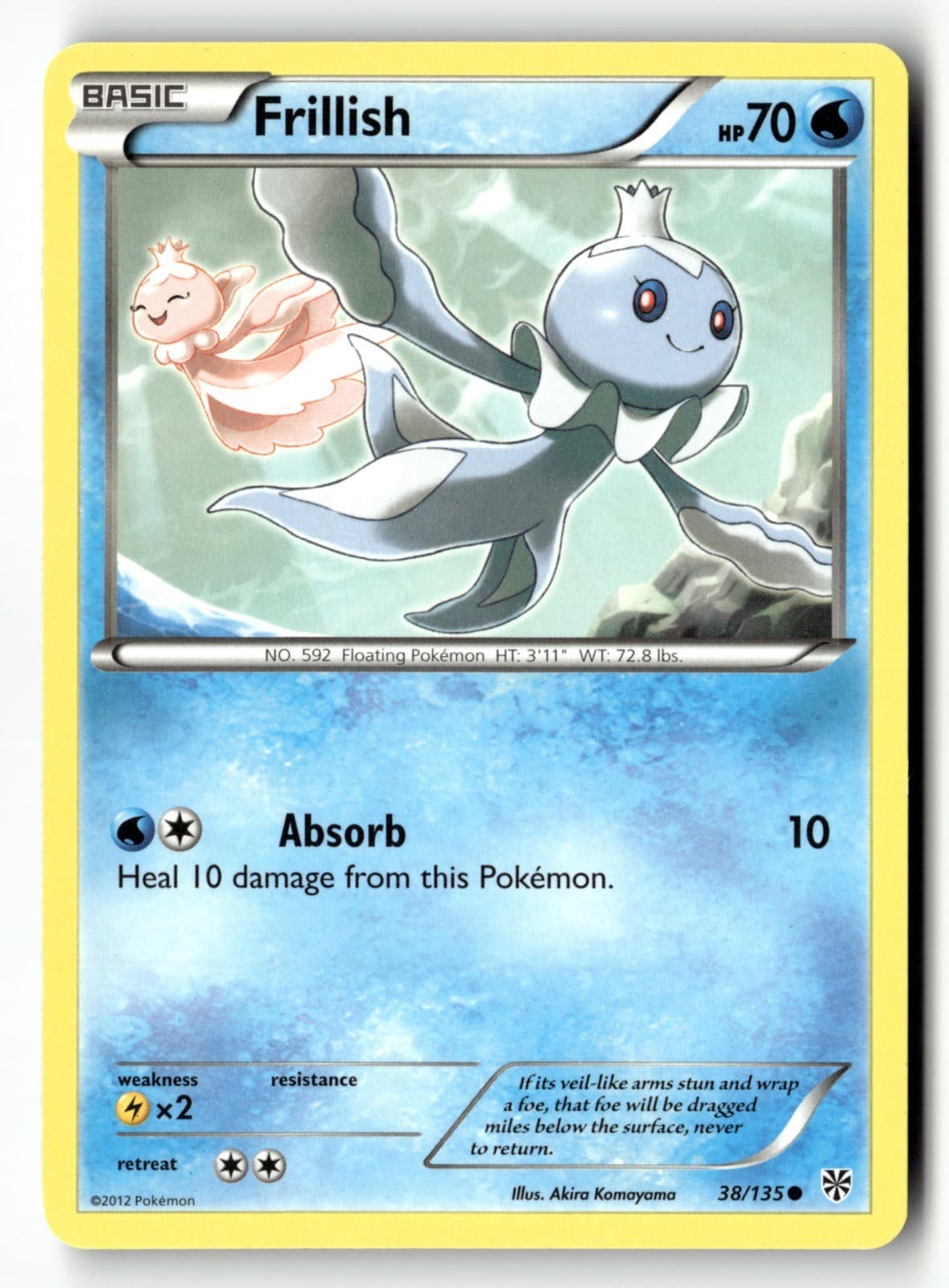 Pokemon TCG Frillish Common Plasma Storm 38/135 NM