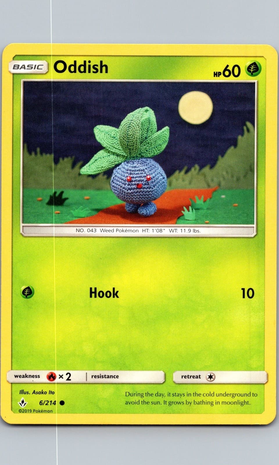 Oddish (6) 6/214 SM - Unbroken Bonds NM