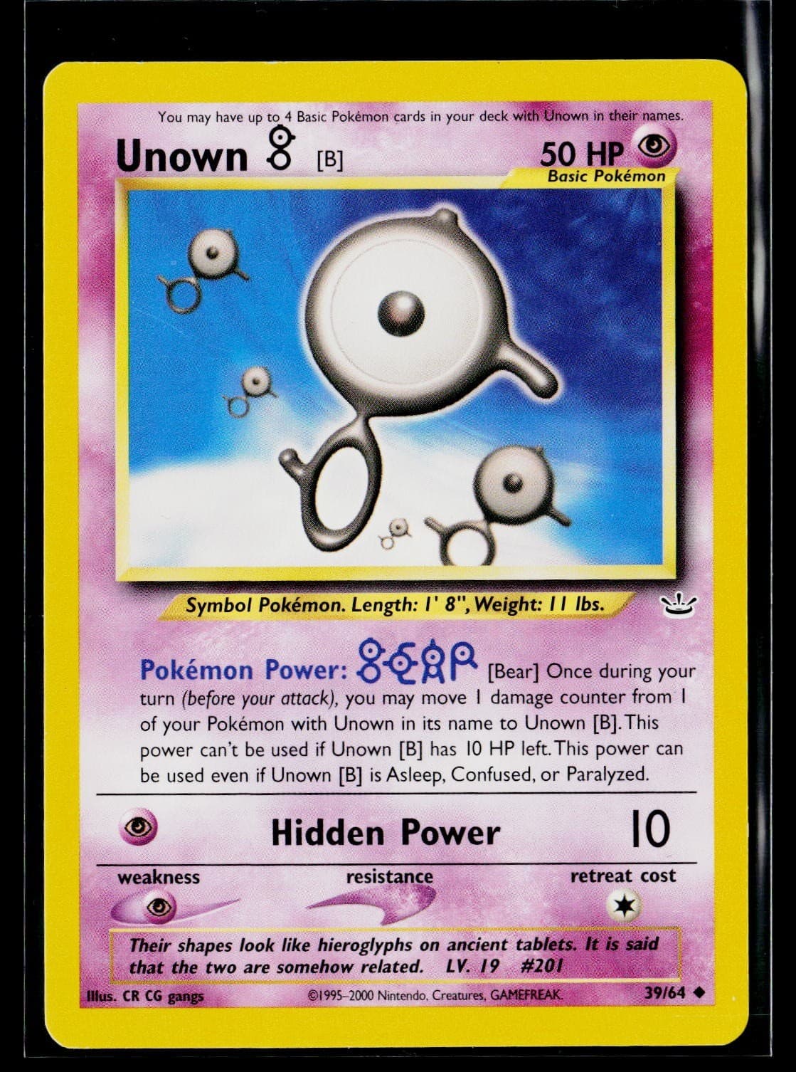 Neo Revelation #39/64 Unown [B]