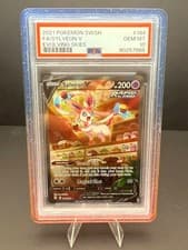 Pokemon 2021 SWSH FA/SYLVEON v Evolving Skies #184 Psa 10