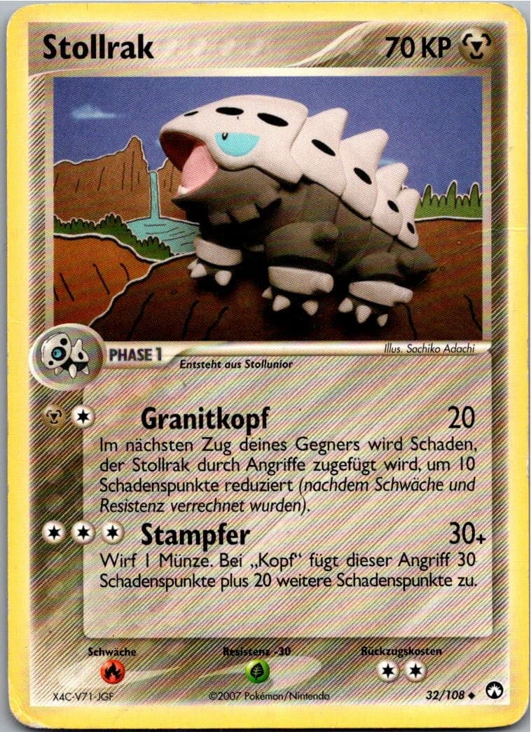 Pokémon Stollrak 32/108 EX Power Keepers 2007 Deutsch