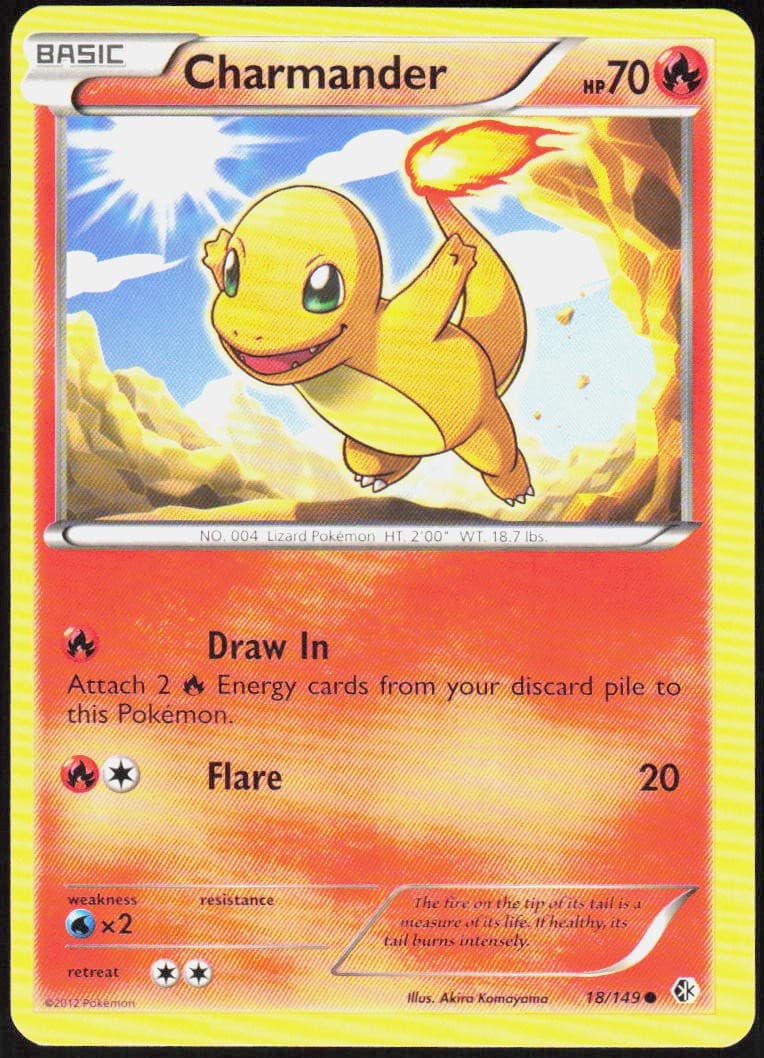 Charmander 18/149 Common Boundaries Crossed LP Pokemon