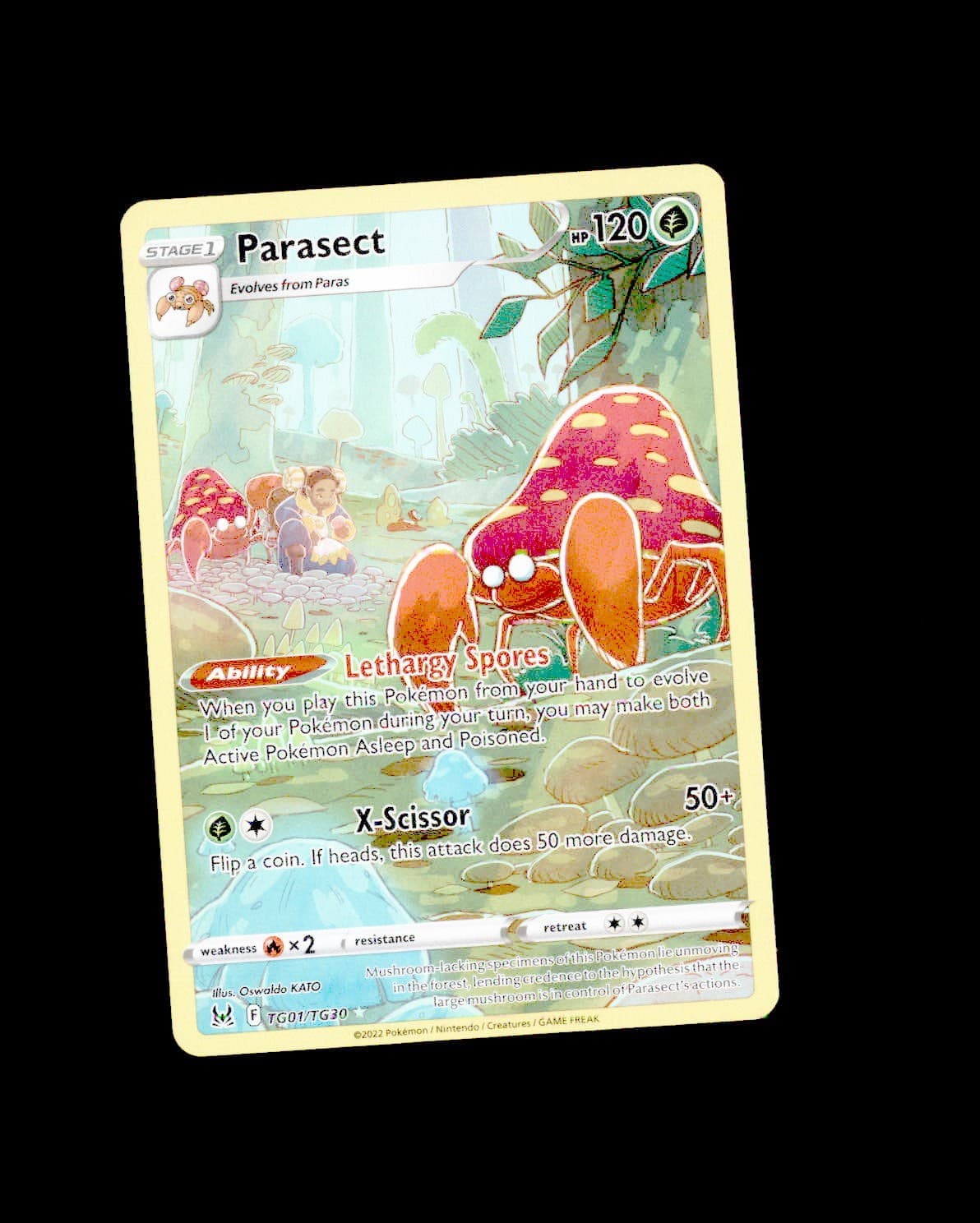 NM SWSH11: Lost Origin Trainer Gallery Holo Parasect TG01/TG30