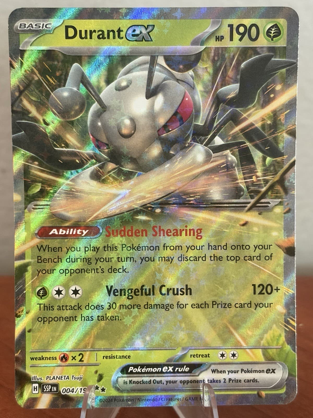 Durant EX 4/191 Double Rare Surging Sparks Pokemon TCG