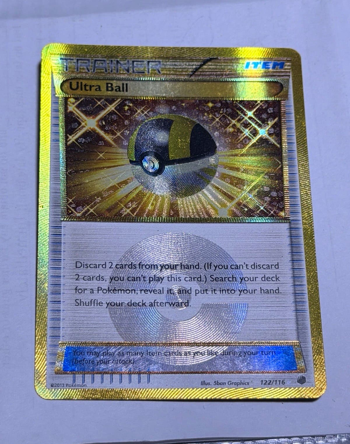 Pokemon Ultra Ball 122/116 Plasma Freeze Secret Rare