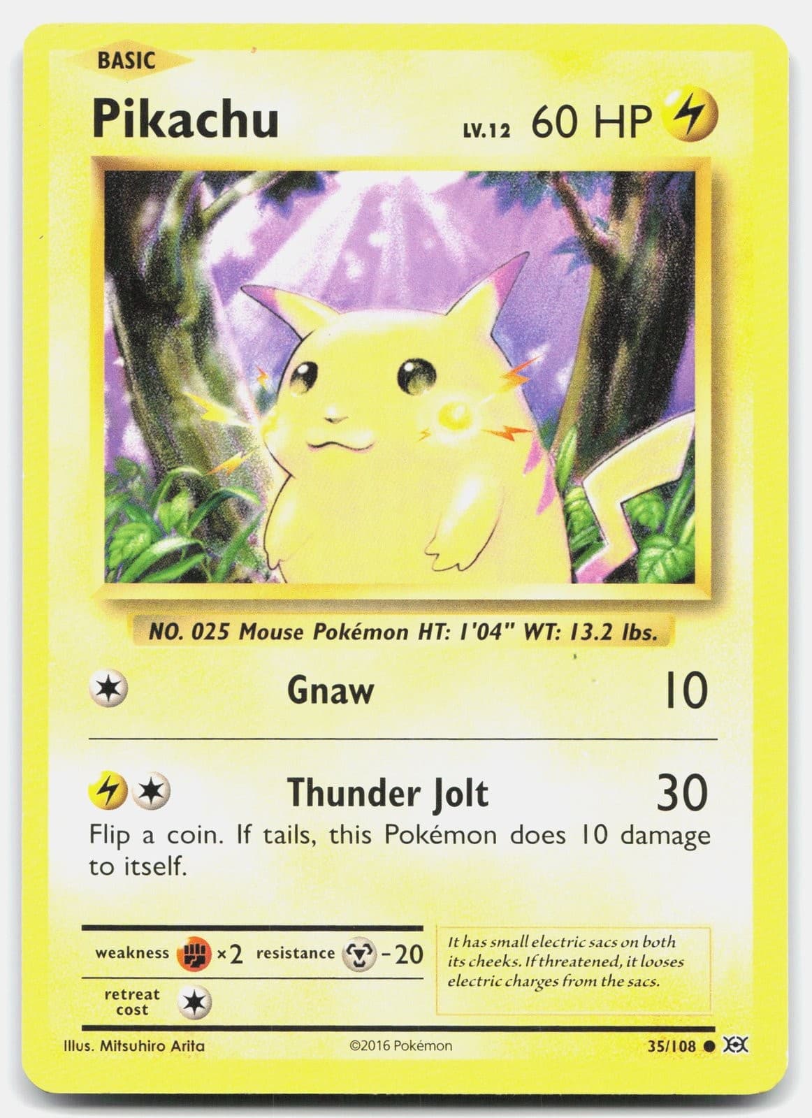 Pokemon Pikachu 35/108 Evolutions MP [JEBA38]