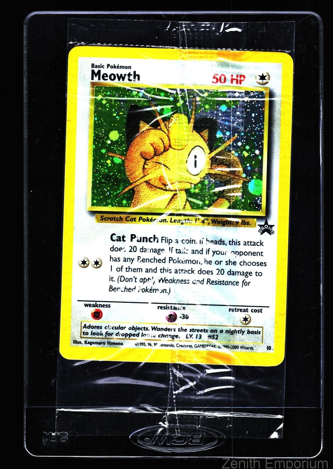 MEOWTH 10 PROMO WIZARDS BLACK STAR PROMOS POKEMON HOLO  SEALED