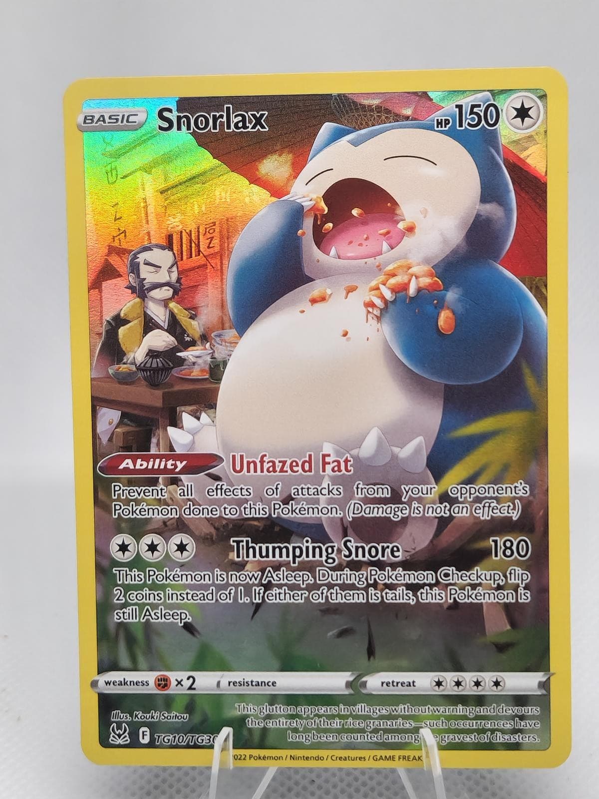 Snorlax TG10/TG30 Holo Lost Origin Trainer Gallery Pokemon NM