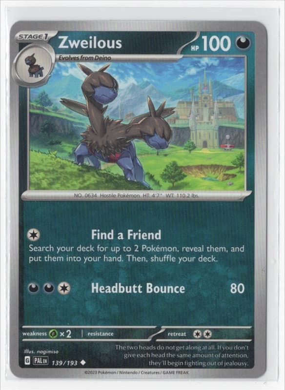 Pokemon Paldea Evolved 139/193 Zweilous