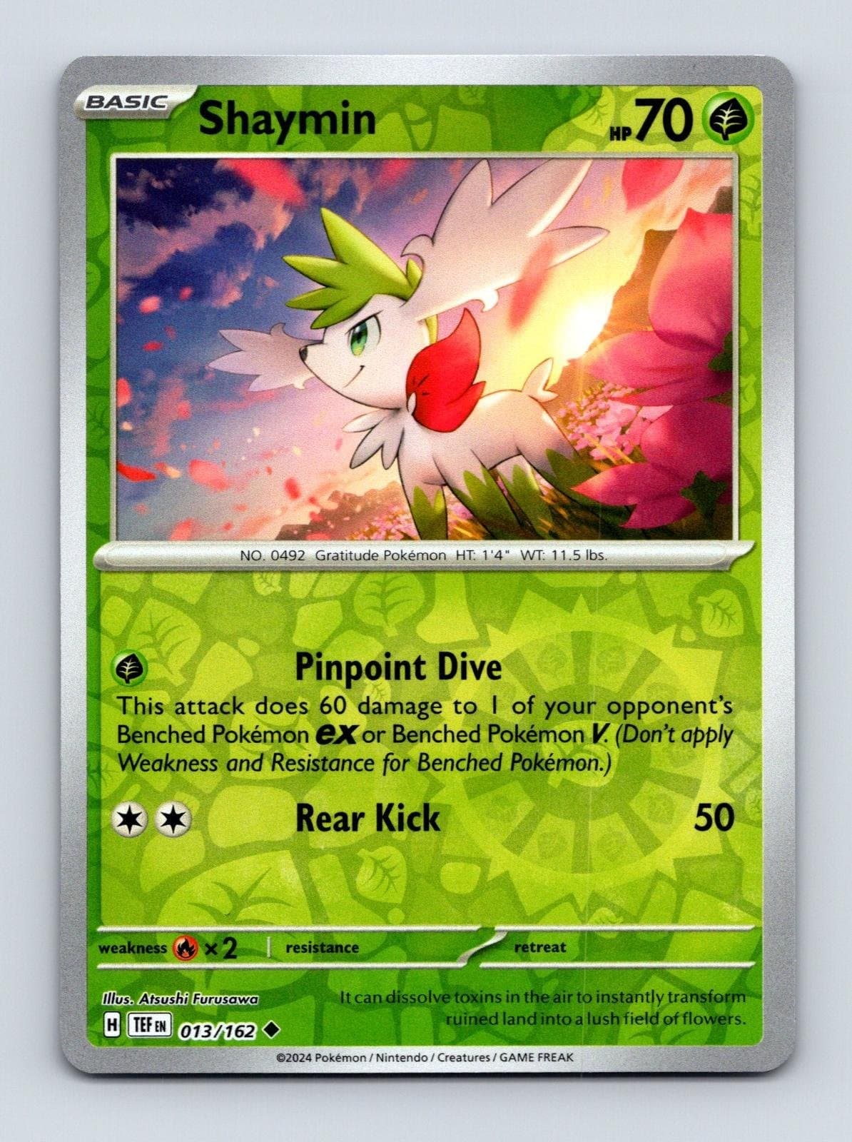Shaymin 13 - SV05: Temporal Forces Pokemon 2024