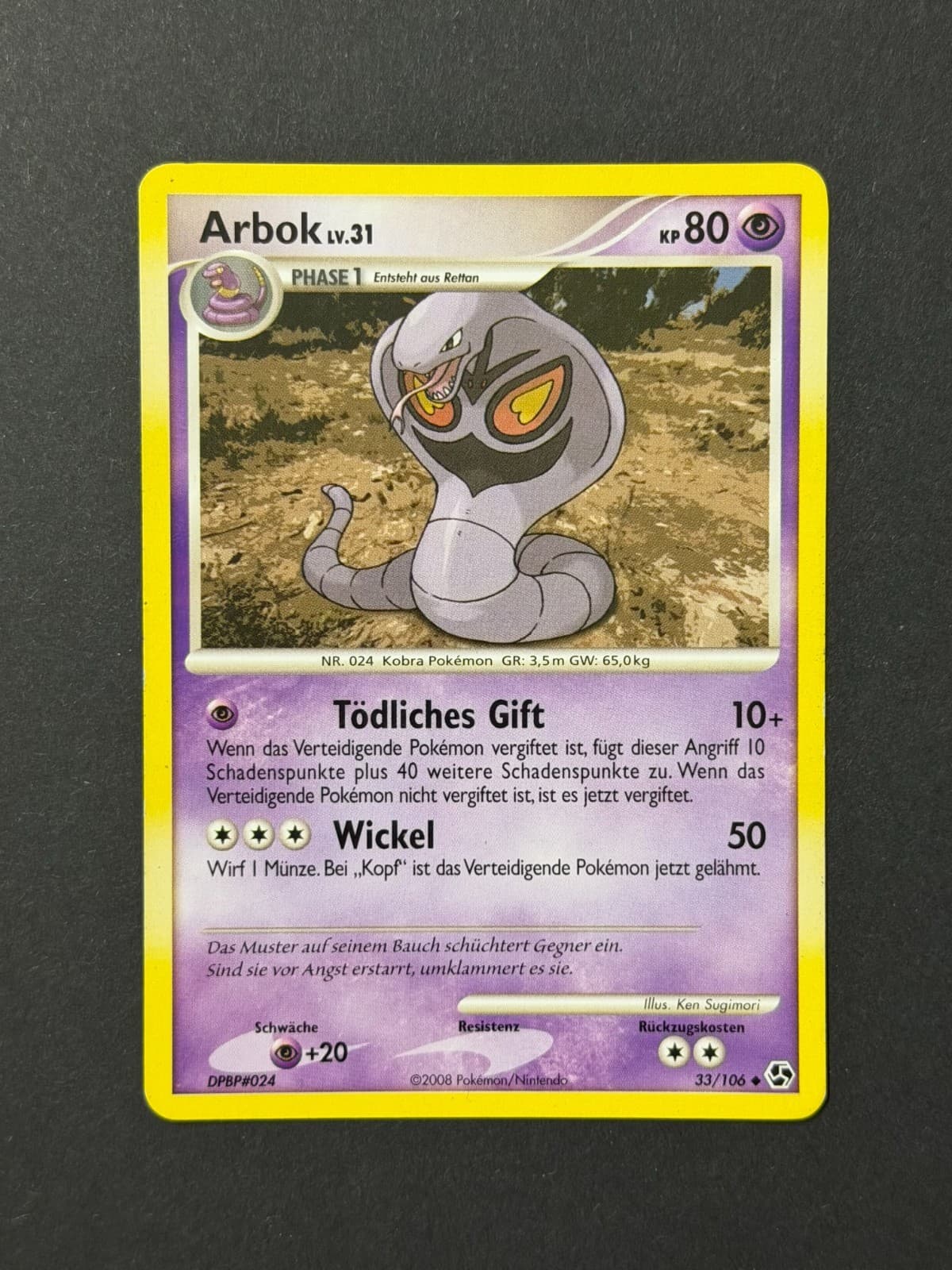 Pokémon Arbok 33/106 Epische Begegnungen Deutsch