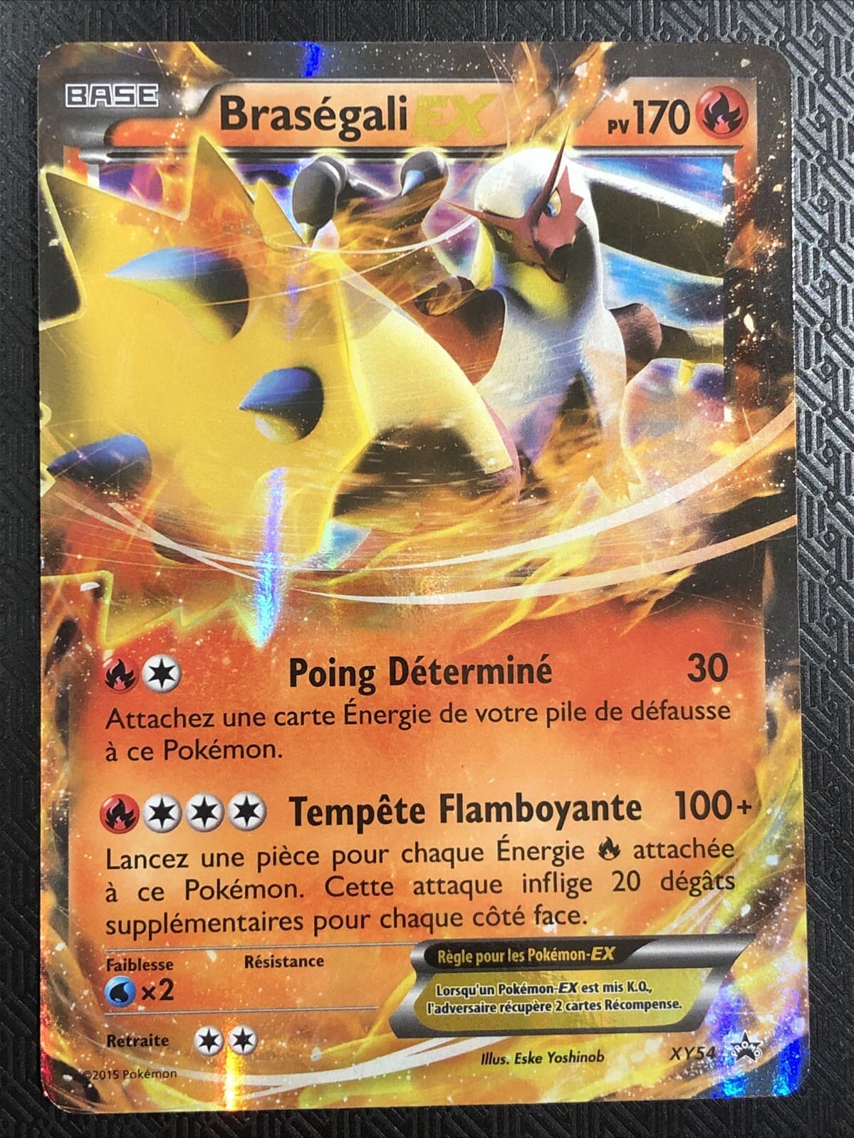 Carte Pokémon Braségali EX XY54 Promo FR