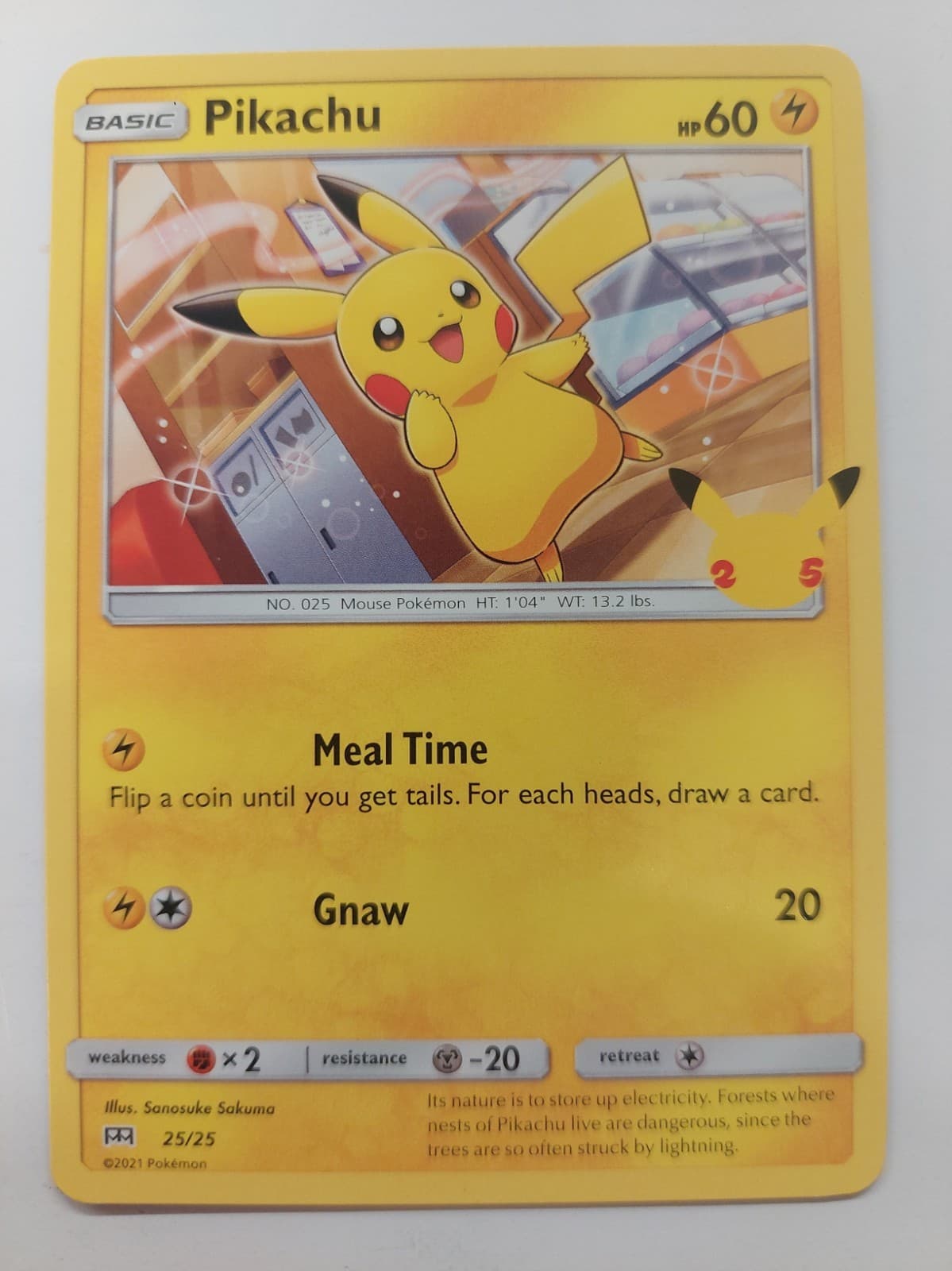 NM Pikachu P [M21 - 025/025] McDonald's 25th Annivers... Sanosuke Sakuma Pokemon