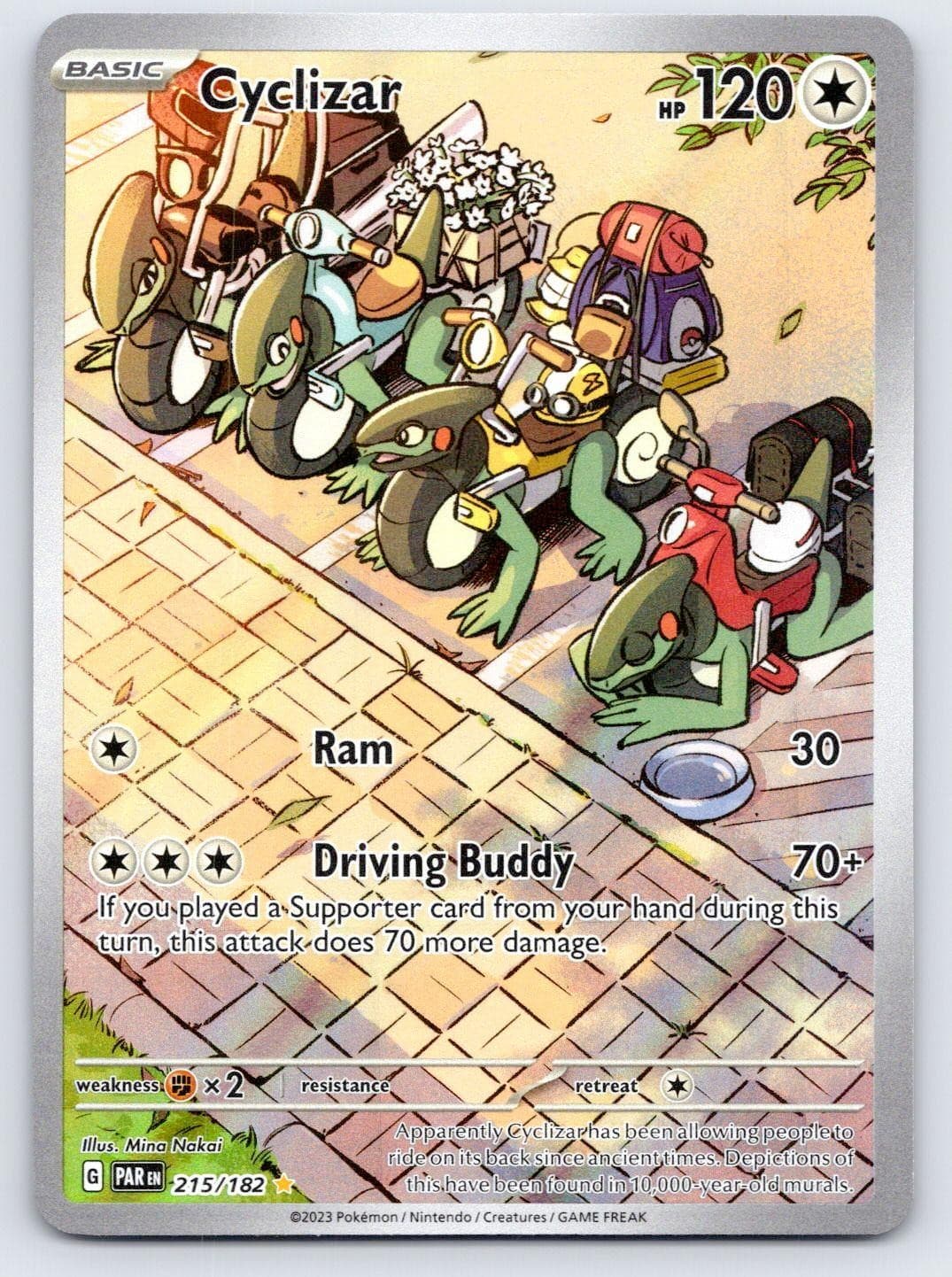 Cyclizar 215/182 Illustration Rare Paradox Rift Pokemon Holo Near Mint